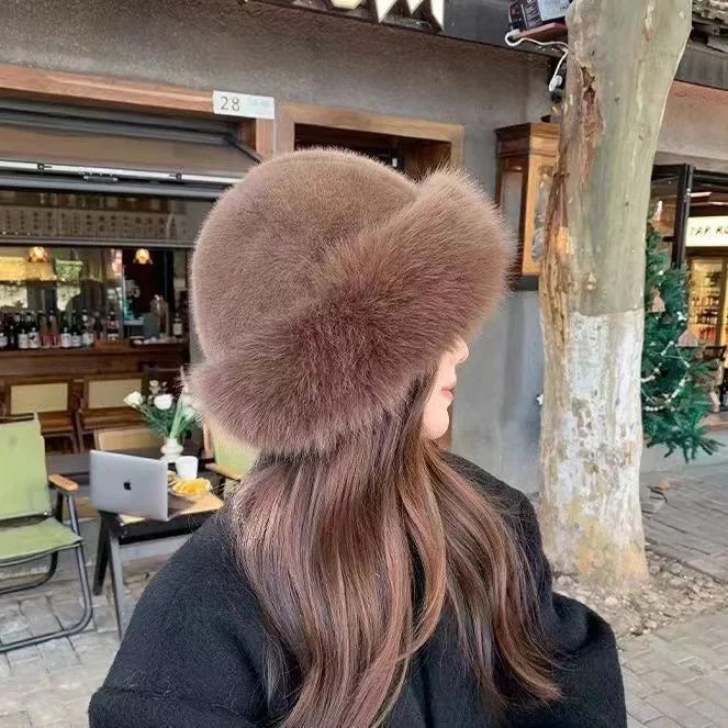 Plush White Faux Fur Hat | Winter Luxury and Ultimate Warmth