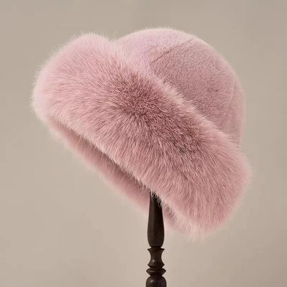 Plush White Faux Fur Hat | Winter Luxury and Ultimate Warmth
