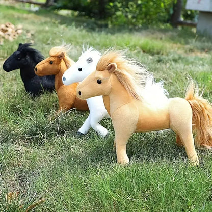 Niños Caballo de Peluche Animal de Peluche | Juguete Suave y Acogedor de Caballo