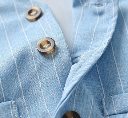 Set de costum în 3 piese pentru băieți | Cămașă, vestă și pantaloni pentru ocazii speciale