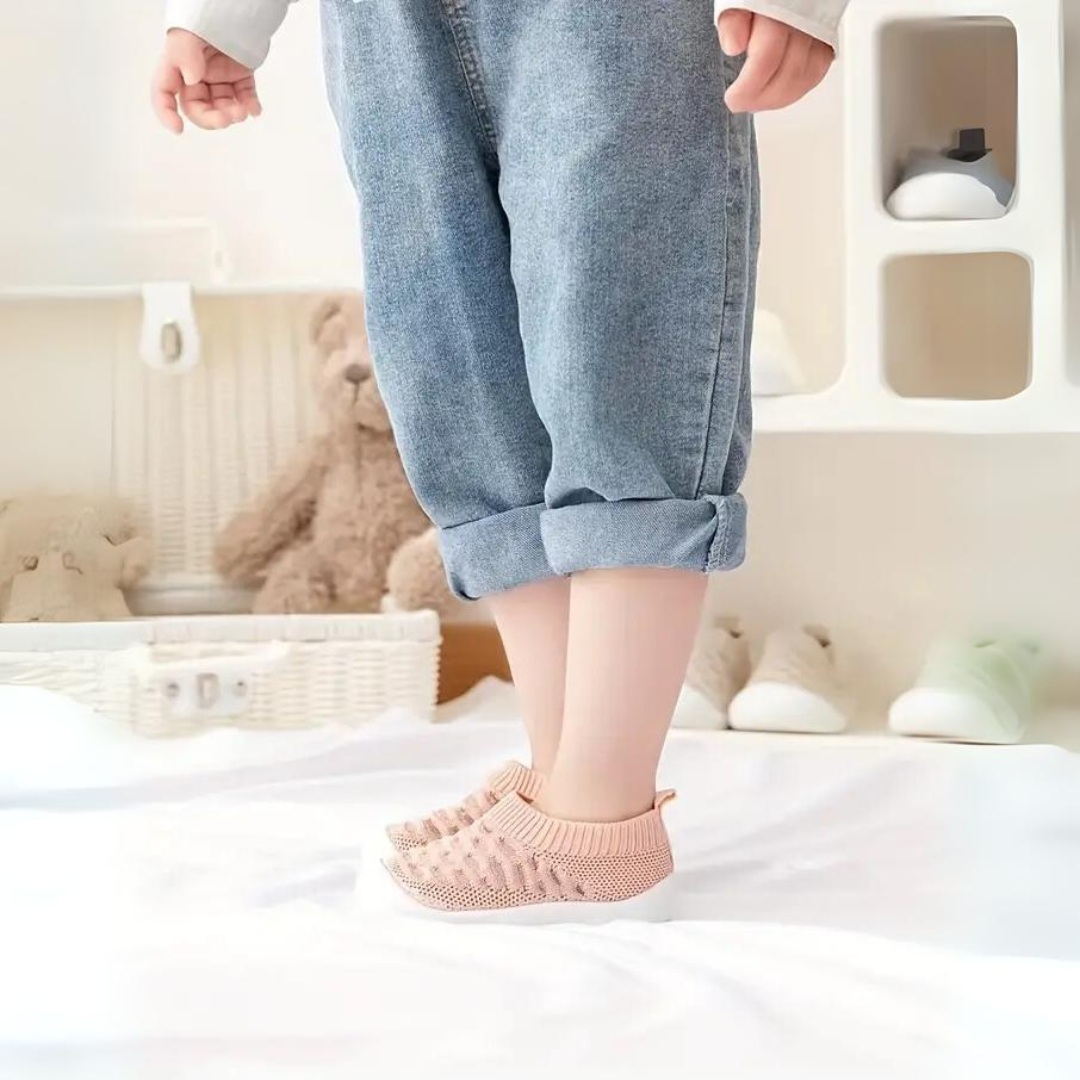 Mia | Dziecięce Buty na Boso - Elastyczne Trampki z Szerokim Noskiem dla Niemowląt i Małych Dzieci