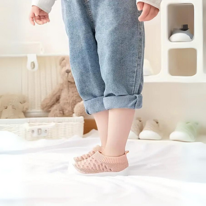 Mia | Dziecięce Buty na Boso - Elastyczne Trampki z Szerokim Noskiem dla Niemowląt i Małych Dzieci