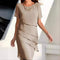 Robe midi en mousseline pour femme | Luks Occasions à porter