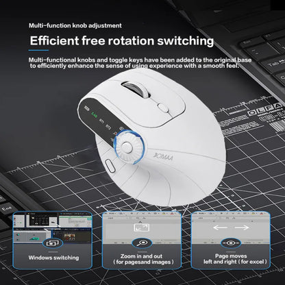 Vertical Mouse | Wireless Bluetooth 5.1 for Comfort and Productivity