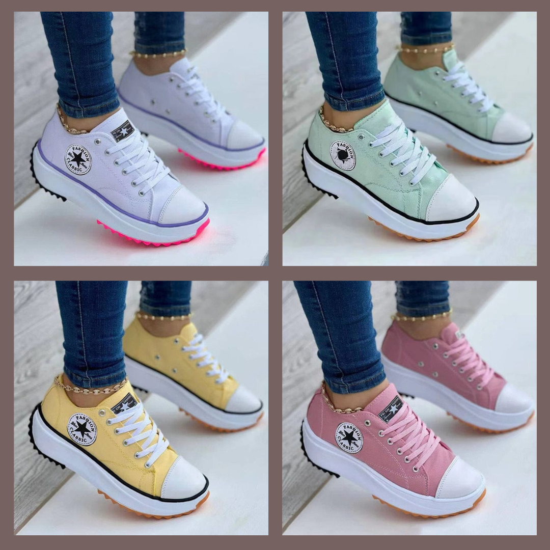 Zapatillas deportivas cómodas y coloridas para mujer