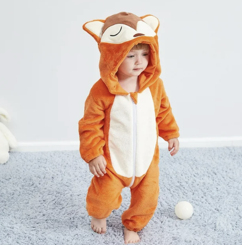 Combinaison à capuche enfant animal