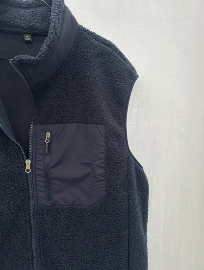 Kamizelka Polarowa Na Co Dzień dla Mężczyzn | Przytulna Warstwa Na Koszulę Lub Bluzę z Kapturem