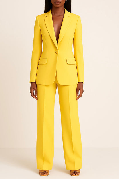 Ensemble tailleur pour femme avec blazer ajusté | Ensemble deux pièces à porter au bureau