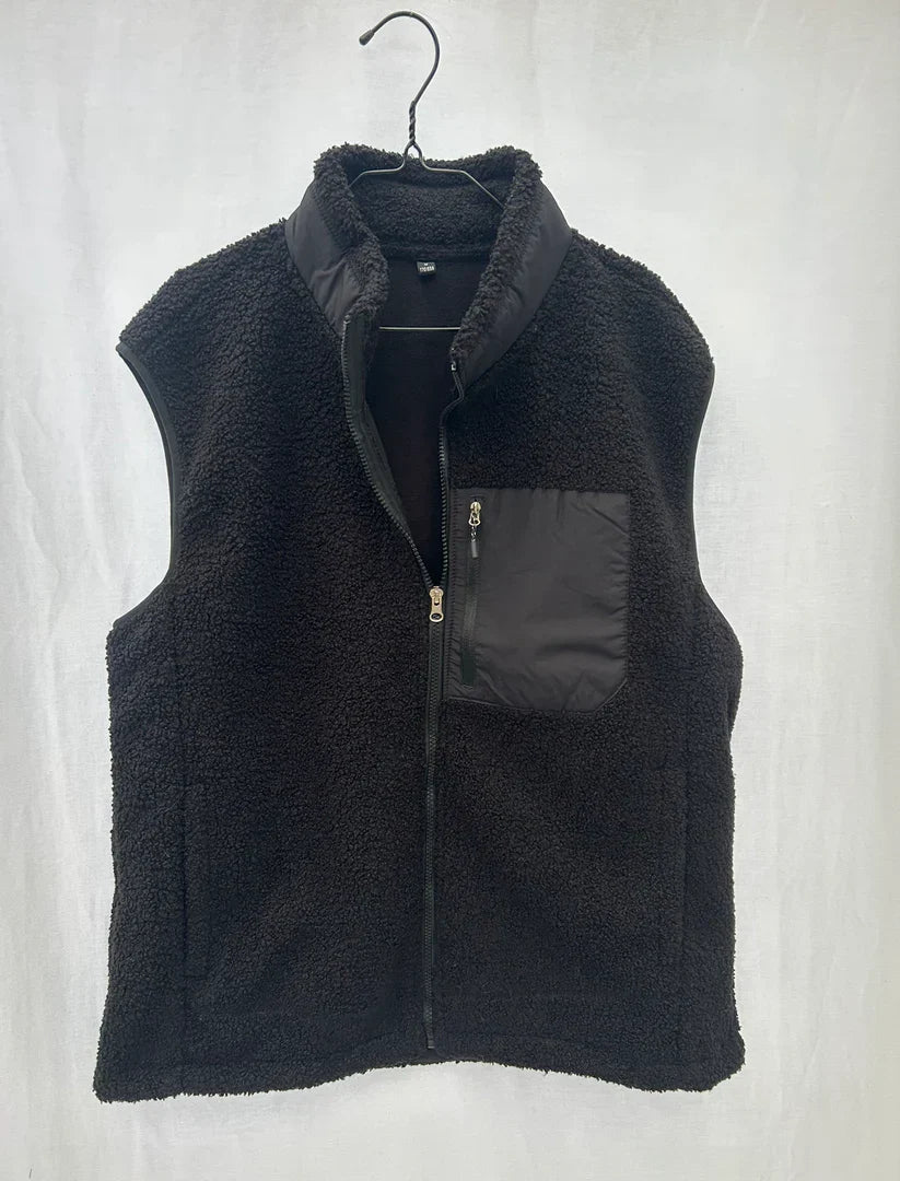 Kamizelka Polarowa Na Co Dzień dla Mężczyzn | Przytulna Warstwa Na Koszulę Lub Bluzę z Kapturem