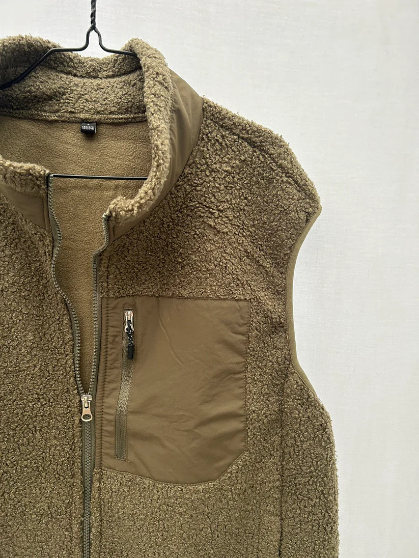 Kamizelka Polarowa Na Co Dzień dla Mężczyzn | Przytulna Warstwa Na Koszulę Lub Bluzę z Kapturem