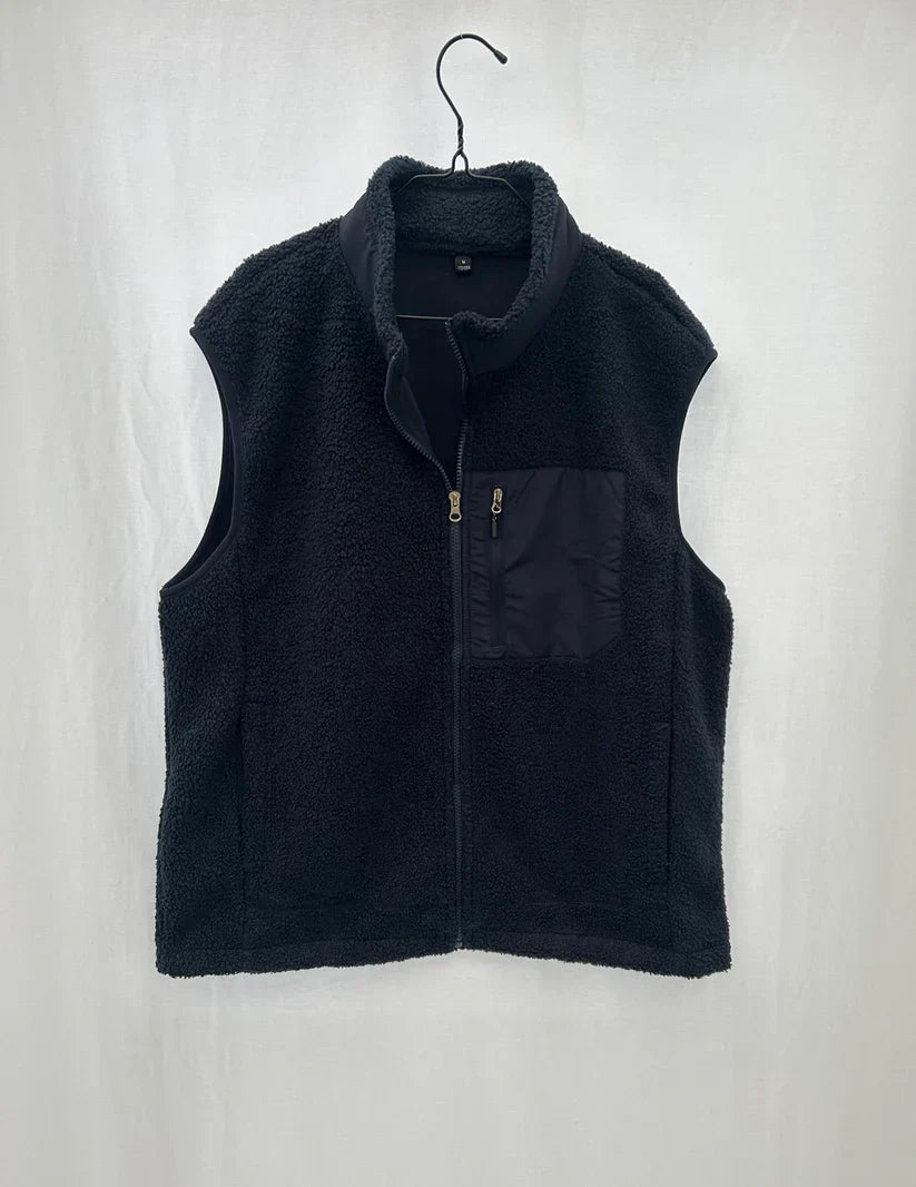 Kamizelka Polarowa Na Co Dzień dla Mężczyzn | Przytulna Warstwa Na Koszulę Lub Bluzę z Kapturem