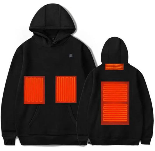 Sudadera con Capucha Calefactable | Capa Invernal con Calor Ajustable