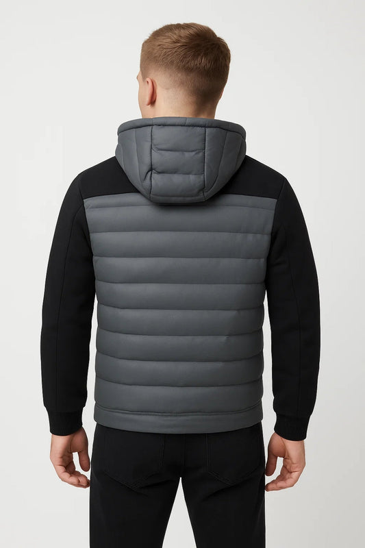 Chaqueta Acolchada para Hombre con Capucha | Ropa Cómoda de Uso Diario Exterior