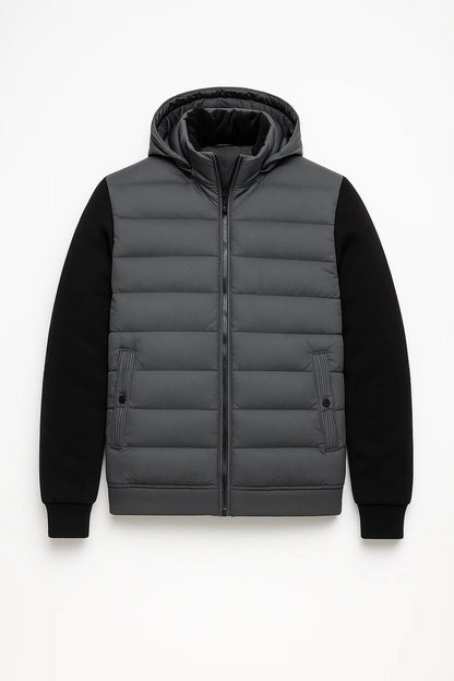 Men's Quilted Jacket with Hood | Comfortable Casual Outerwear