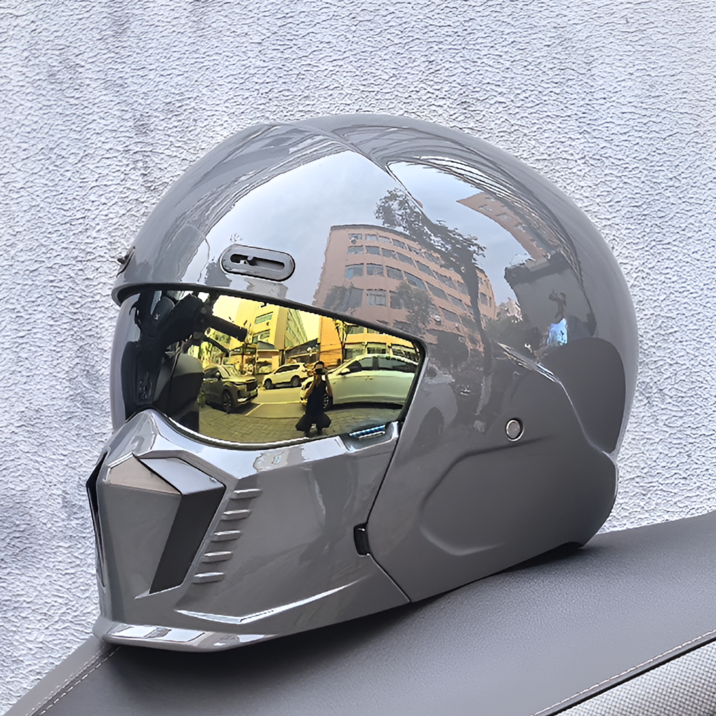 Casco Retro para Motocicleta | Estilo Piloto con Cara Abierta