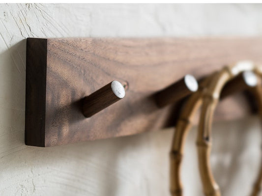 Organizador de pared hecho a mano para el recibidor en estilo japonés