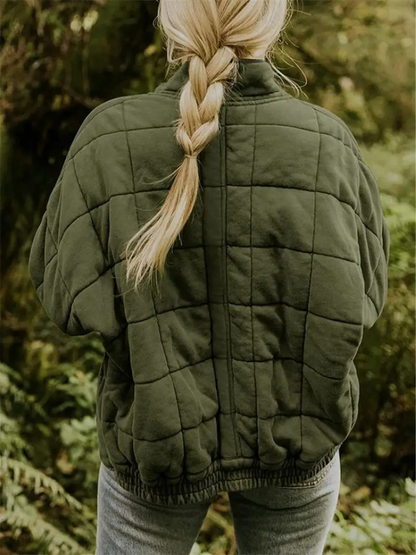 Elegant quilted winter jacket for women