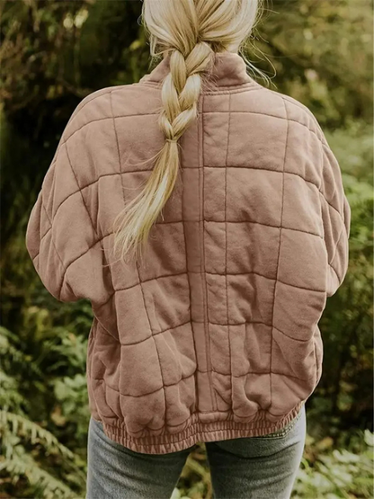 Elegant quilted winter jacket for women