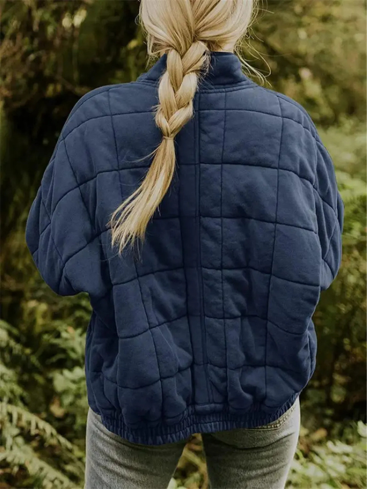 Elegant quilted winter jacket for women