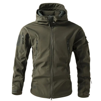 Férfi softshell dzseki | Kapucnis, több cipzáras zsebbel