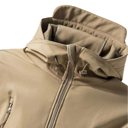 Férfi softshell dzseki | Kapucnis, több cipzáras zsebbel