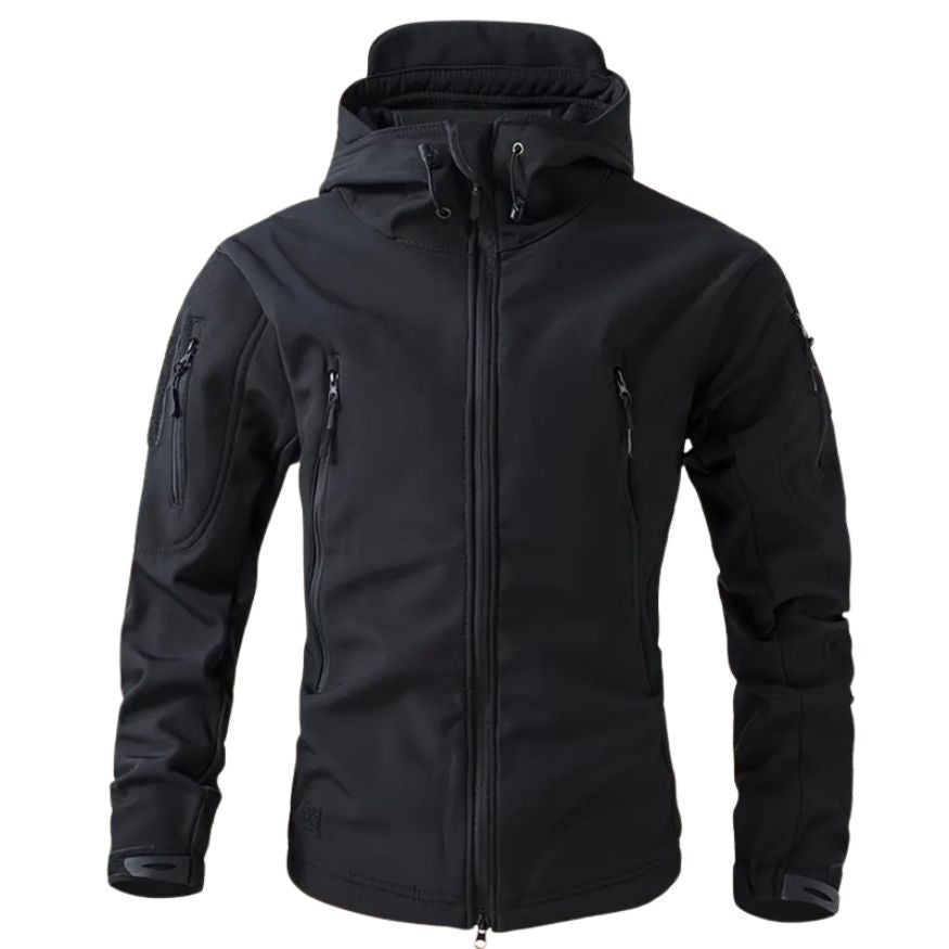 Férfi softshell dzseki | Kapucnis, több cipzáras zsebbel