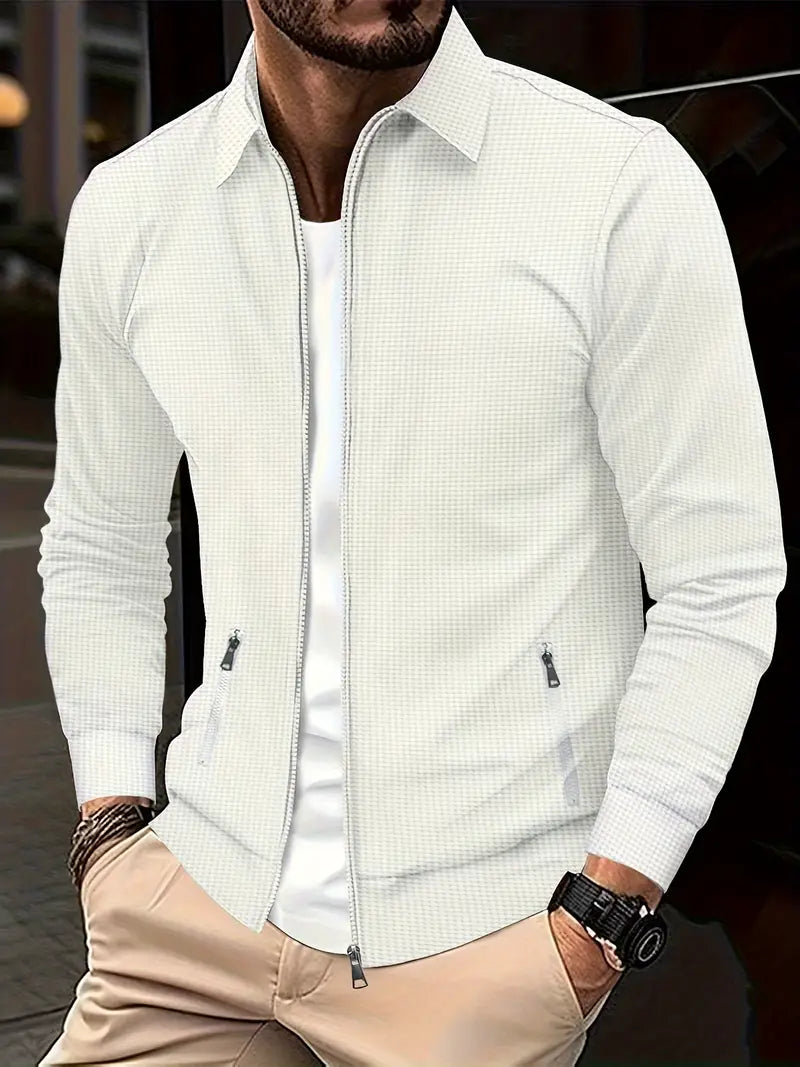Men's Zip-Up Sweatshirt | Stylish Lightweight Jacket