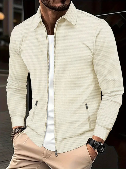 Men's Zip-Up Sweatshirt | Stylish Lightweight Jacket