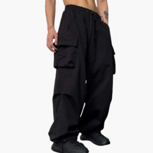 Pantalones Cargo para Hombre con Piernas Anchas | Pantalones Casual con Múltiples Bolsillos