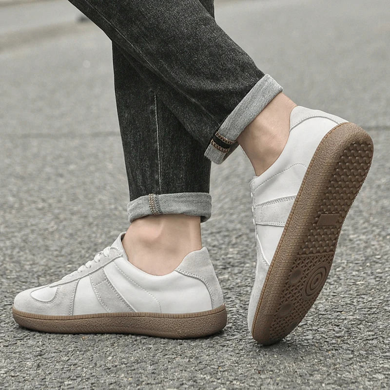Men's Suede Sneakers with Durable Outsole