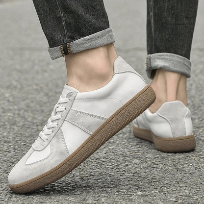 Men's Suede Sneakers with Durable Outsole