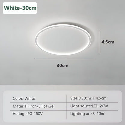 Round Dimmable LED Ceiling Light | Modern Nordic Design