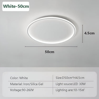 Round Dimmable LED Ceiling Light | Modern Nordic Design