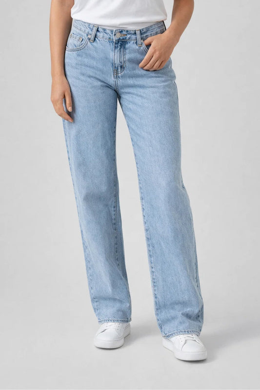 Casualowe Cały Sezon Dżinsowe z Szeroką Nogawką dla kobiet