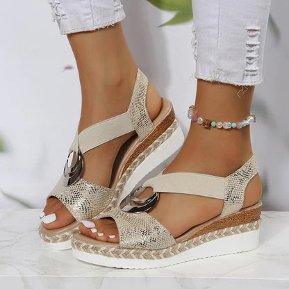 Veronique | Sandały damskie Wedge z niewymuszoną elegancją