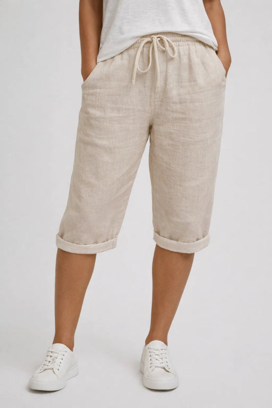 Pantalones cortos casuales de verano para mujer | Cintura elástica cómoda