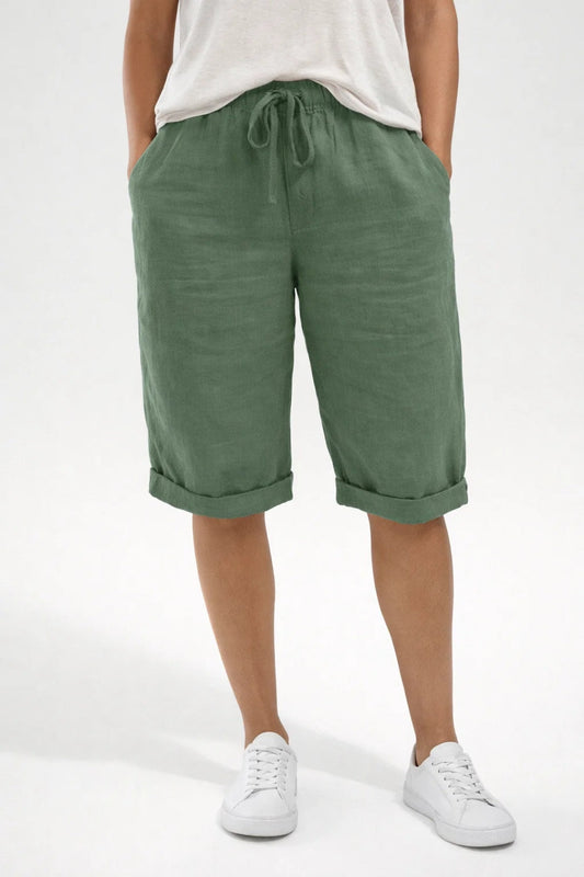 Pantalones cortos casuales de verano para mujer | Cintura elástica cómoda