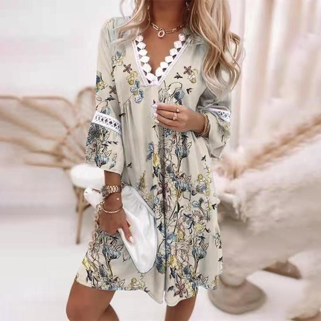 Robe d'été bohème pour femme | Détail en crochet
