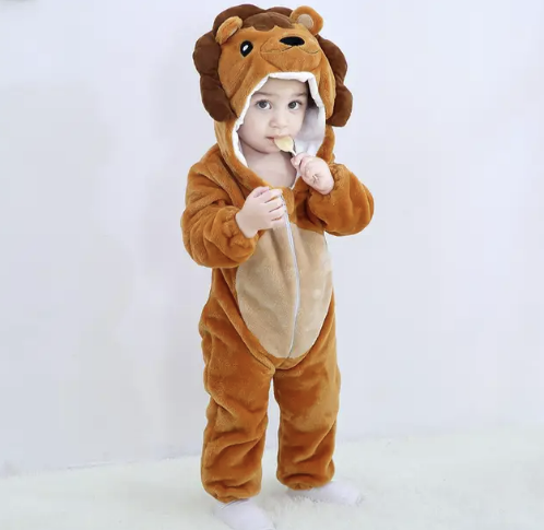 Combinaison à capuche enfant animal