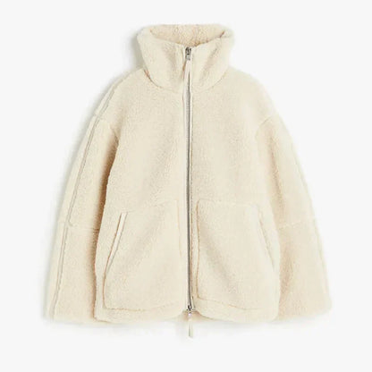 Women's Plus Size Plush Coat