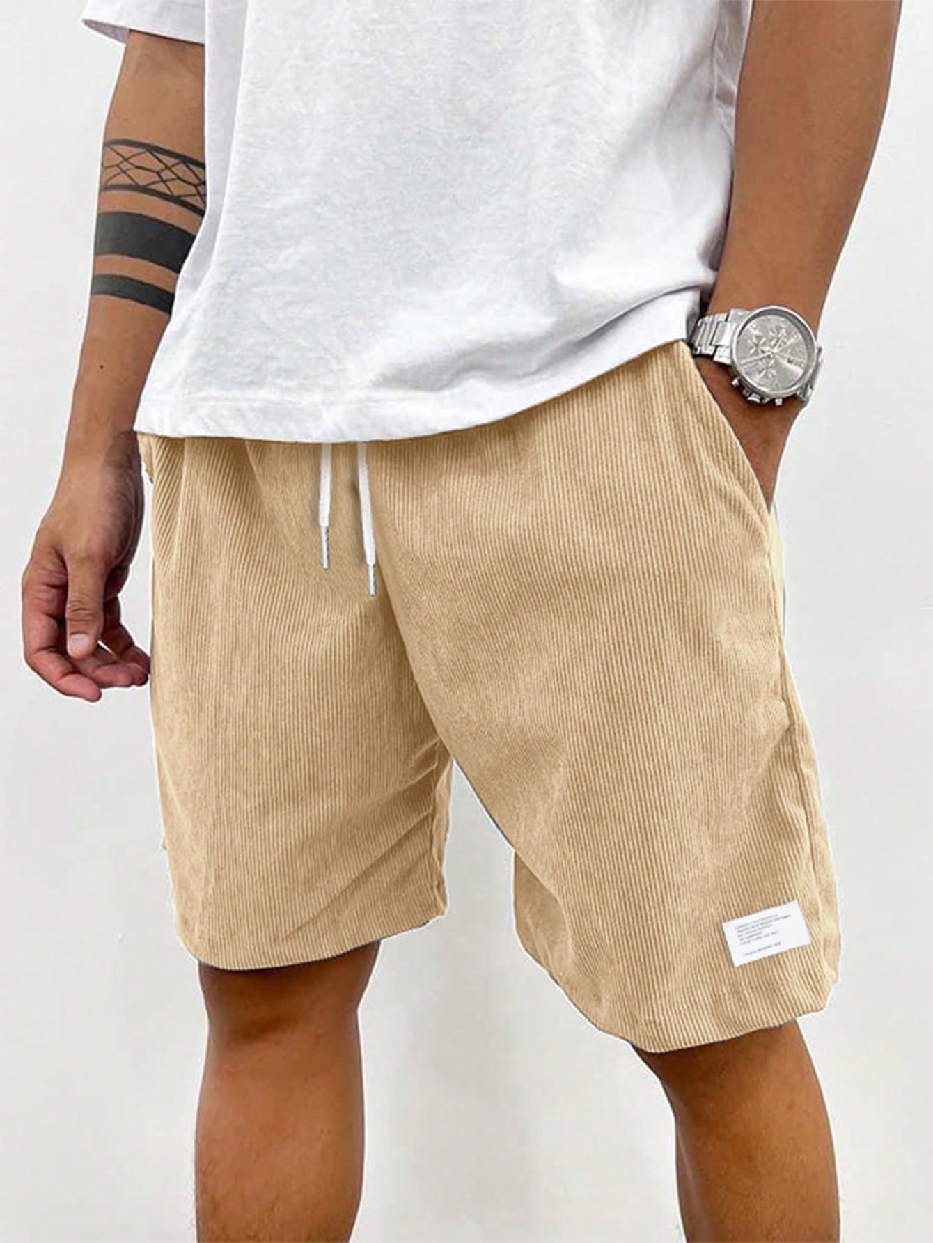 Shorts quotidiens pour hommes avec cordon de serrage
