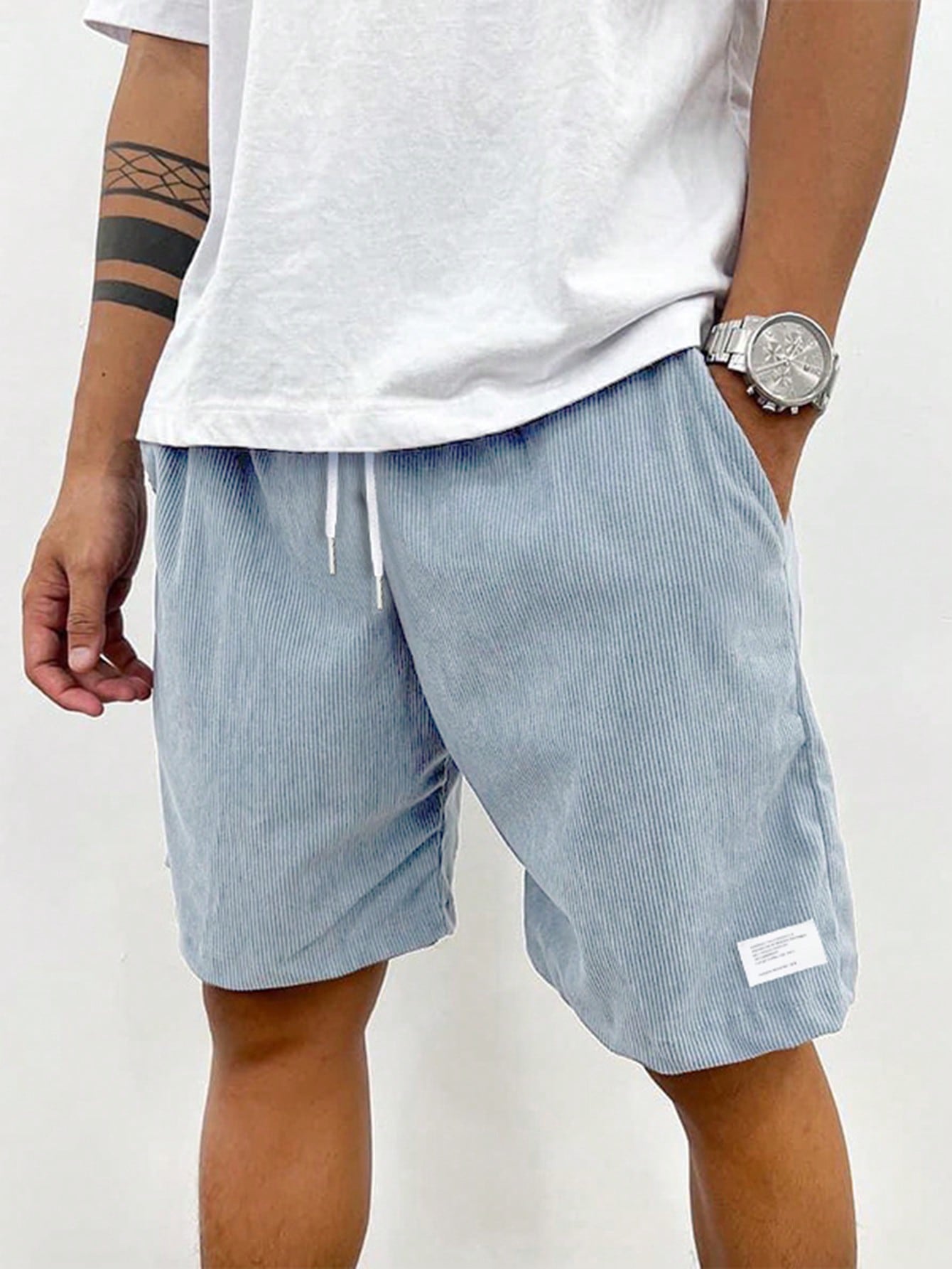 Shorts quotidiens pour hommes avec cordon de serrage