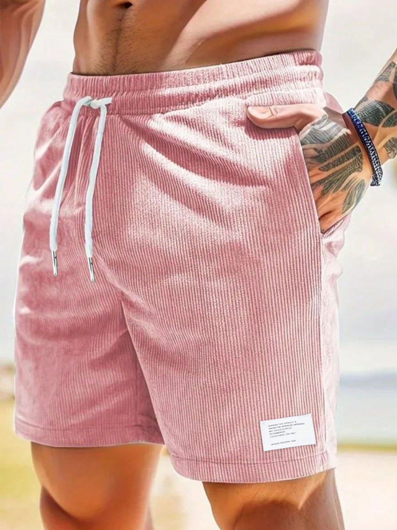 Shorts quotidiens pour hommes avec cordon de serrage