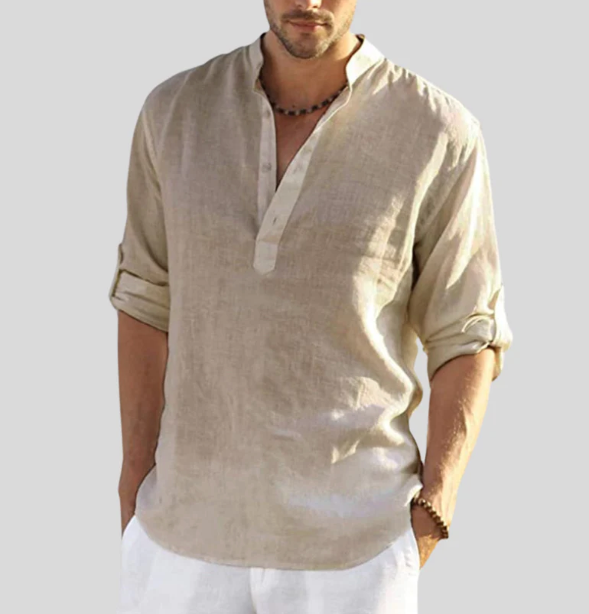 Ανδρικό Casual Πουκάμισο με Μακρύ Μανίκι