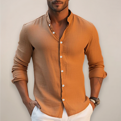 Chemise d'été décontractée pour homme avec boutons sur le devant