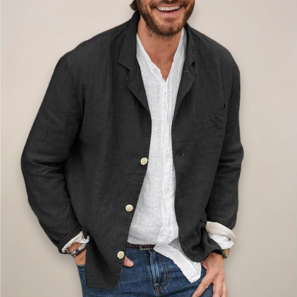 Giacca da uomo dal taglio rilassato | Stile casual estivo in lino