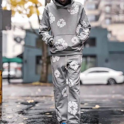 Ensemble de survêtement à imprimé floral unique