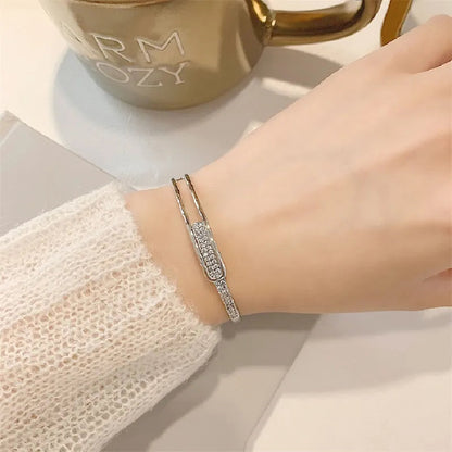 Otwarta Bransoletka Typu Bangle z Musujący Akcentem