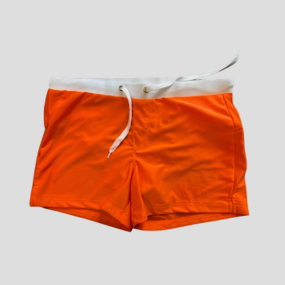 Bañador corto para hombre de secado rápido con cordón, pantalones cortos de playa