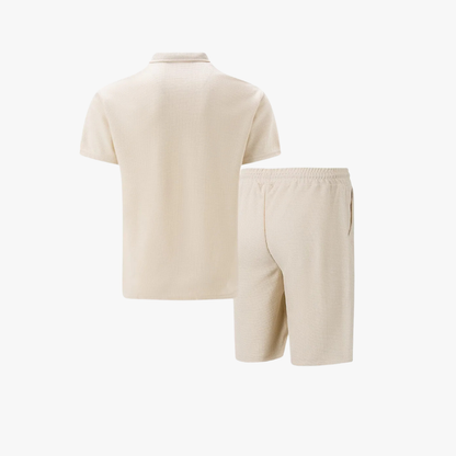 Ensemble Polo à Fermeture Éclair Homme | Short Coordonné Tenue d'Été